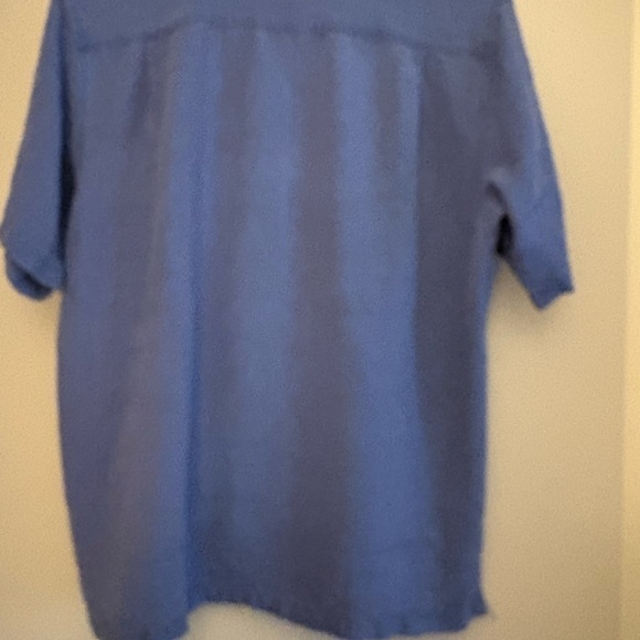 Men's Blue Short Sleeve Shirt - Picture 2 of 3